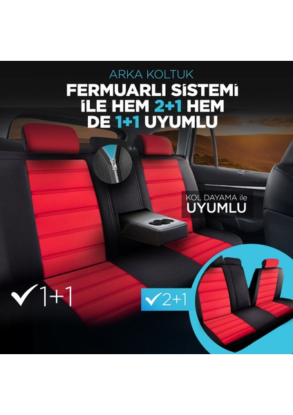 Panda Special Serisi Jakar Kumaş Oto Koltuk Kılıfı fırsatları