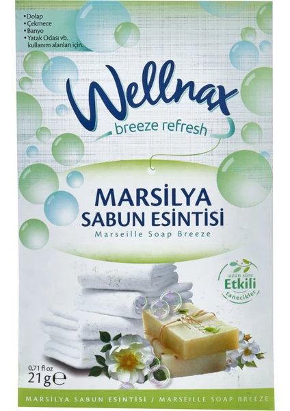 Wellnax Breeze Refresh Dolap ve Çekmece Kokusu Marsilya Sabun Esintisi x 1