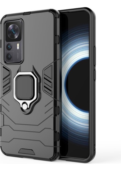 Xiaomi Mi 12T/12T Pro Için Telefon Kılıfı [düşmeye Karşı Koruma] Araba Manyetik Halka Tutuculu (Yurt Dışından)