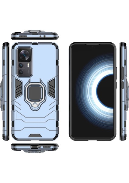 Xiaomi Mi 12T/12T Pro Için Telefon Kılıfı [düşmeye Karşı Koruma] Araba Manyetik Halka Tutuculu (Yurt Dışından) modelleri