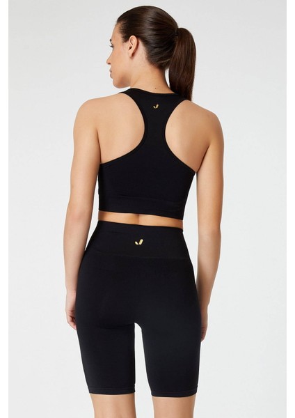 Vella Racerback Konfor Sport Bra Siyah