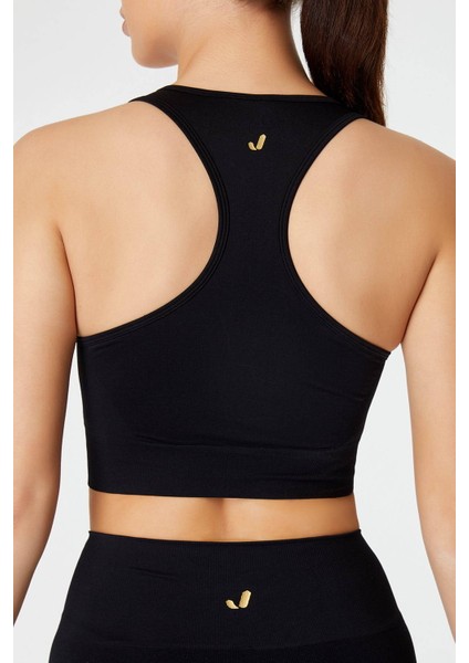 Vella Racerback Konfor Sport Bra Siyah