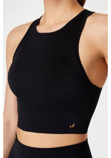 Vella Racerback Konfor Sport Bra Siyah