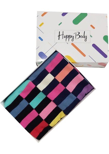 Happybody Çorap (ART...:13286) 4çift Özel Kutulu Karde Desenli Organik Yıkamalı Dikişsiz Erkek Soket fiyatları