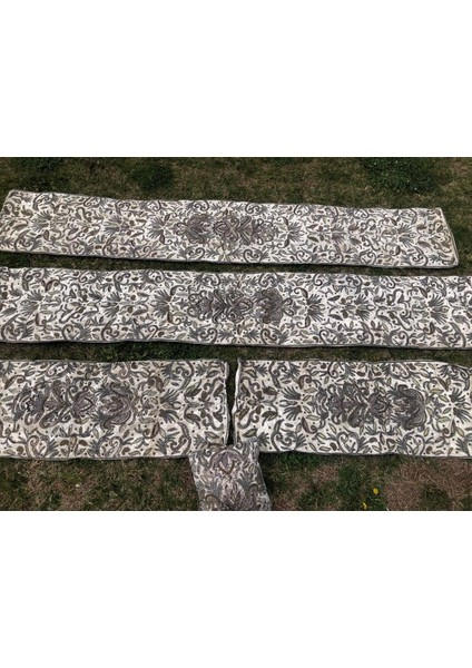 El İşi Otantik Işlemeli Boncuklu Taşlı Kadife Masa Koltuk Örtüsü Takımı 5 Parça 004 fiyatları
