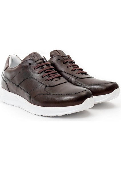 Erkek Kahverengi Hakiki Deri Sneaker Ayakkabı fiyatları