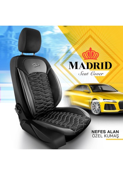 Madrid Serisi File Kumaş Oto Koltuk Kılıfı modelleri