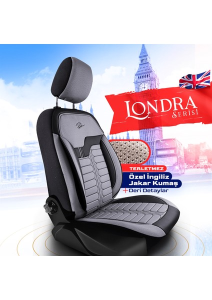 Londra Serisi Ingiliz Jakar Kumaş Oto Koltuk Kılıfı modelleri