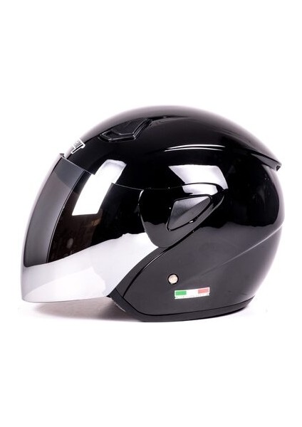 700 Parlak Siyah Kask