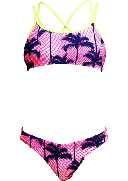 Pop Palms Kız Çocuk Bikini Takımı