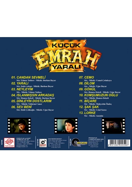 Küçük Emrah - Yaralı (Cd)