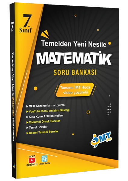 Tonguç Akademi 7. Sınıf Imt Matematik Temelden Yeni Nesile Soru Bankası