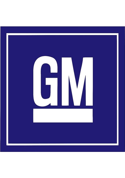 Gm Parts Logo Sticker 2 Adet