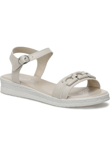 CS22060 2fx Bej Kadın Düz Sandalet