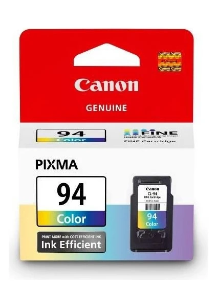 Canon Cl-94 Renkli E514 Orijinal Kartuş (Bitmeyen Kartuşa Uyumlu Delik ve Hazır)