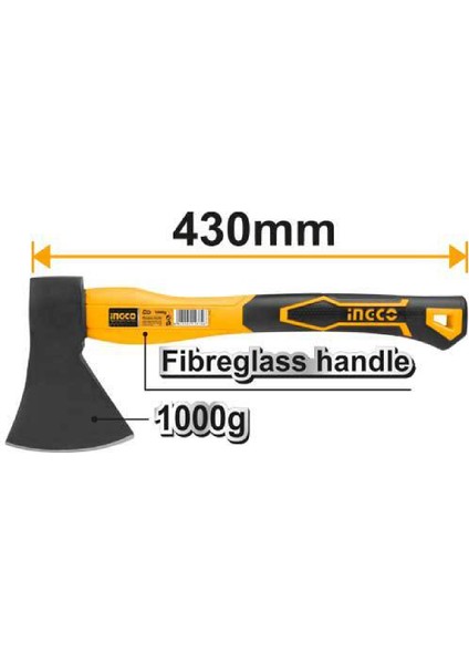 HAX02010008 Fiberglass Saplı Balta 1000G