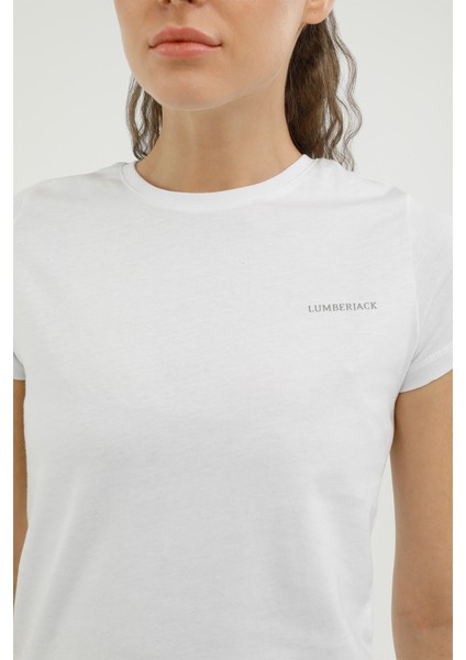 W-CT122 Basıc C Neck T-Sh Beyaz Kadın Kısa Kol T-Shirt fırsatları