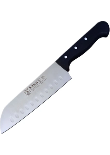 61095 Hava Kanallı Santoku Şef Aşçı Bıçağı 18.5 cm