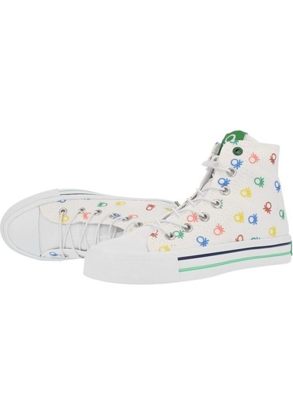 30183F Benetton Çocuk Spor Ayakkabı Beyaz fırsatları