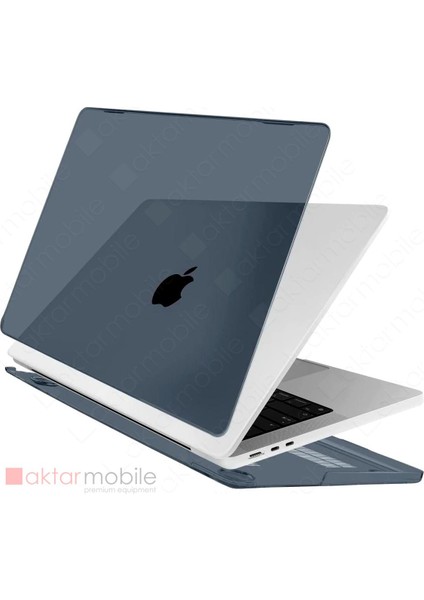 MacBook Air M2 13.6" 2022 A2681 Uyumlu Kılıf Koruyucu Kapak Parlak Şeffaf Tasarım Hava Kanallı fiyatları