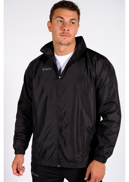 Strike - Unisex Siyah Astarlı Spor Yağmurluk - 60YĞM08