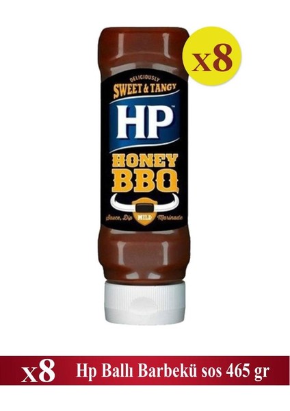 Ballı Barbekü Sos 8 x 465 gr