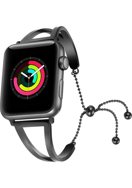 Apple Watch 42/44/45MM Bilezik Metal Premium Kordon Kayış Bileklik Kordon