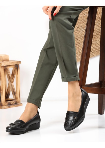 Kadın Ayzen Siyah Anne Babet Ayakkabı Anne Ayakkabısı Günlük Ayakkabı Klasik Ayakkabı Casual fiyatları