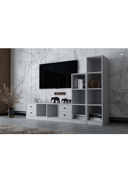 Çekmeceli Tv Ünitesi Beyaz 197 cm TV-1234-Ç fiyatları