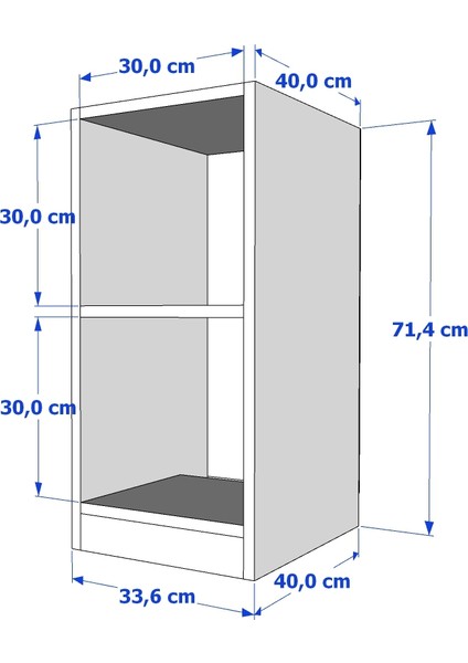 Raflı Beyaz Komodin KMD-1035 modelleri