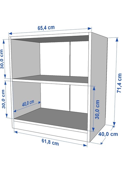 Iki Raflı Beyaz Ayakkabılık AYK-1050 modelleri