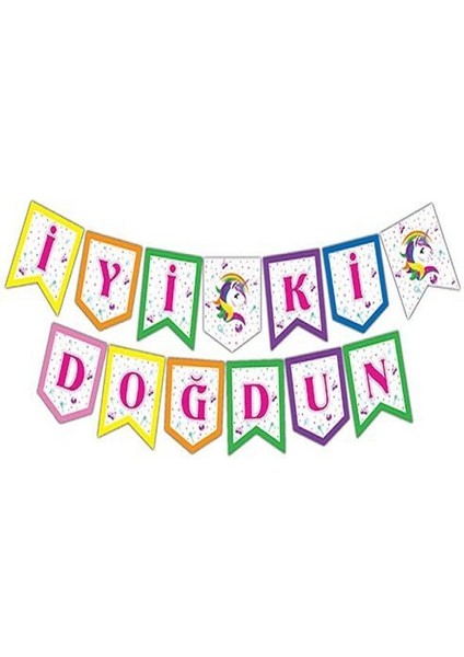 Renkli Iyi Ki Doğdun Banner