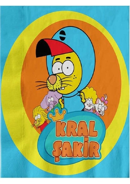 Kral Şakir Temalı Parti Peçetesi