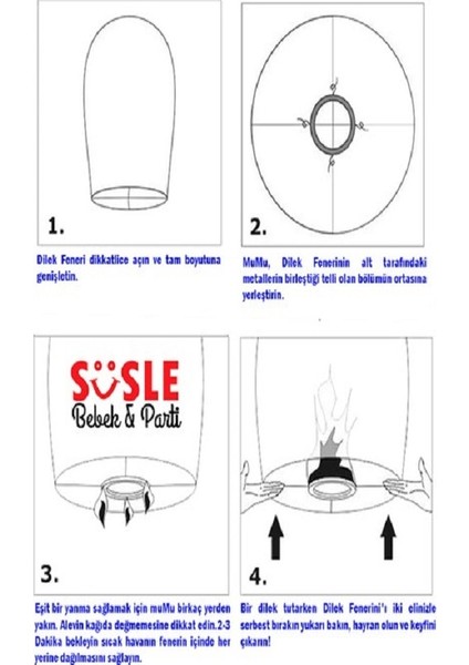 Parti Dilek Feneri, Dilek Balonu Kırmızı - 1 Adet fırsatları