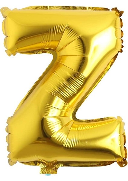 Z Harfi Gold Folyo Balon 40ınc 100CM Harf Balon