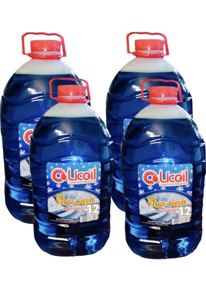 Cam Suyu Antifrizli &parfümlü&şampuanlı -12C  4 Adetx5 Lt=20 Litre