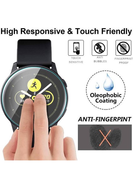 Samsung Galaxy Watch Active2 (44MM), 3D Tam Kaplayan ( Yüksek Kalite ) Kırılmaz Nano Ekran Koruyucu