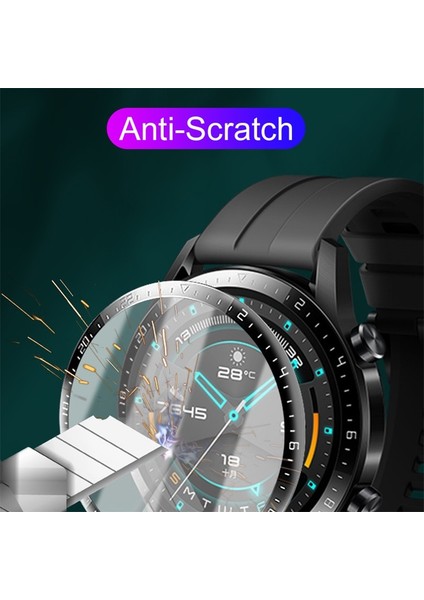 Samsung Galaxy Watch4 Classic (46MM) 3D Tam Kaplayan ( Yüksek Kalite ) Kırılmaz Nano Ekran Koruyucu