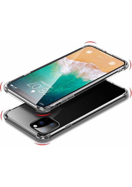 iPhone 11 Pro Köşe Korumalı Şeffaf Darbe Emici Telefon Kılıfı