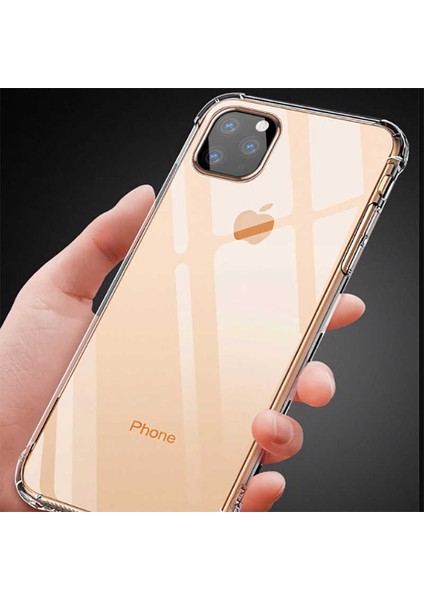 iPhone 11 Pro Köşe Korumalı Şeffaf Darbe Emici Telefon Kılıfı