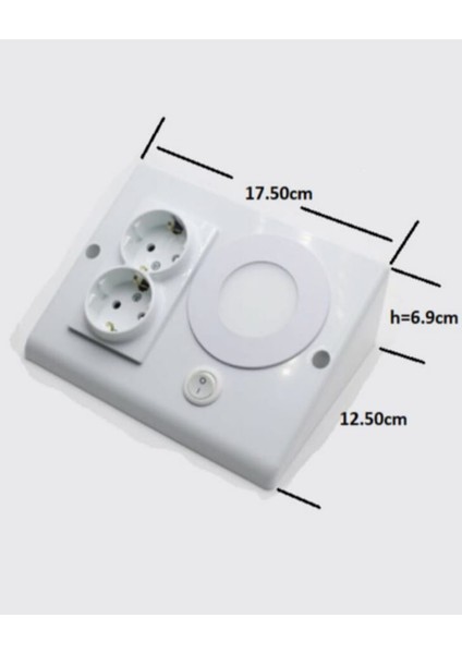 Dolap & Tezgah Altı Prizli Aydınlatma 3 Watt (Beyaz Işık) indirimleri
