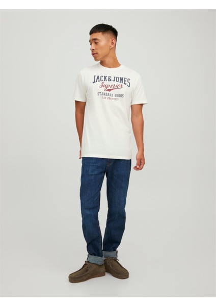 Jjelogo Tee Ss O-Neck 2 Col AW22 Sn Cloud
