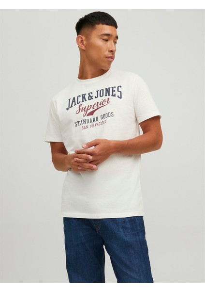 Jjelogo Tee Ss O-Neck 2 Col AW22 Sn Cloud indirimleri