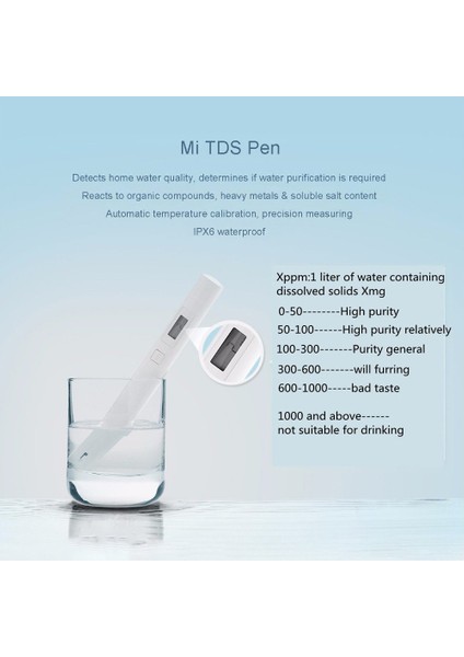 Mi Tds Pen Su Kalite Test Kalemi Tds Metre