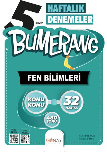 5.Sınıf Bumerang 32 Haftalık Fen Bilimleri Denemeleri