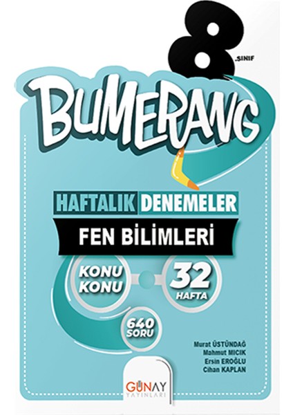 Gün&Ay Yayınları Bumareng Fen Bilimleri Haftalık Denemeler