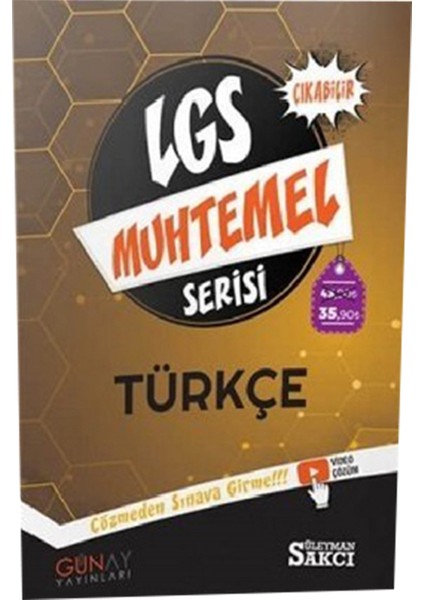 Gün&Ay Yayınları Muhtemel Serisi LGS Türkçe Soru Bankası