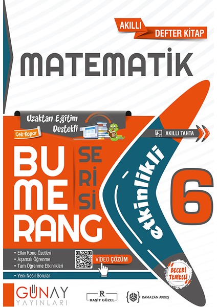 Gün&Ay Yayınları 6. Sınıf Bumerang Etkinlikli Matematik