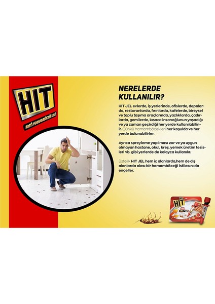 Hit Anti Hamam Böceği Jeli 20 gr Böcek Ilacı