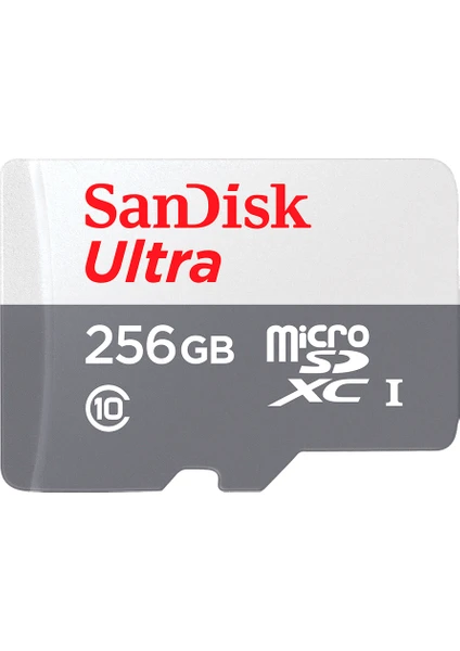 Sandısk 256GB Ultra SDSQUNR-256G-GN3MN Mıcro-Sd Hafıza Kartı